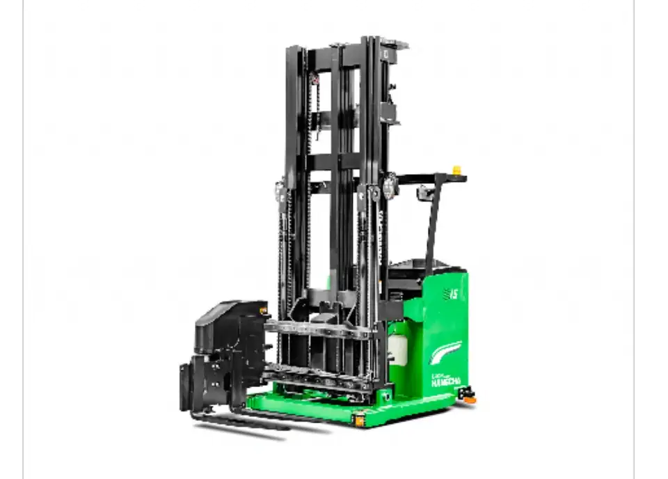 A系列1-1.5吨轻型人下行站驾式三向堆垛车